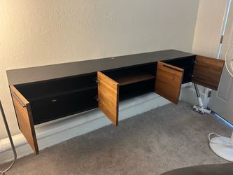Floating credenza  cabinet