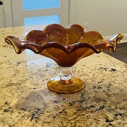 Glass Compote Bowl