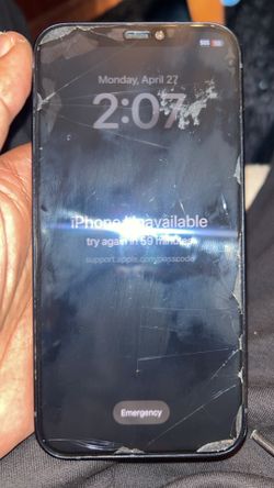 IPHONE 12 for parts locked