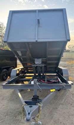 New 12ft Long SCISSOR LIFT Hydraulic Dump Trailer 💪🏻💠