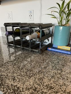 Elegant Counter Table Wine Rack