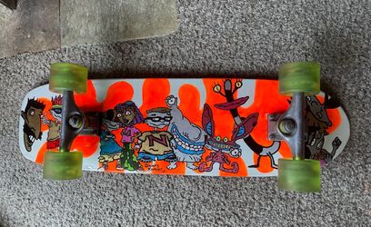 hand painted skateboard 