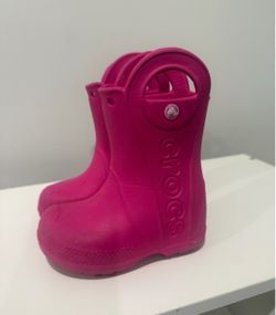 Crocs Kids Rain Boots Pink