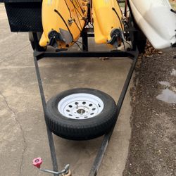 3 Hobie Mirage Revolution Kayaks + Trailer and Tool Box