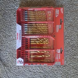 Milwaukee Red Helix Titanium 29 Piece Drill Bit Set