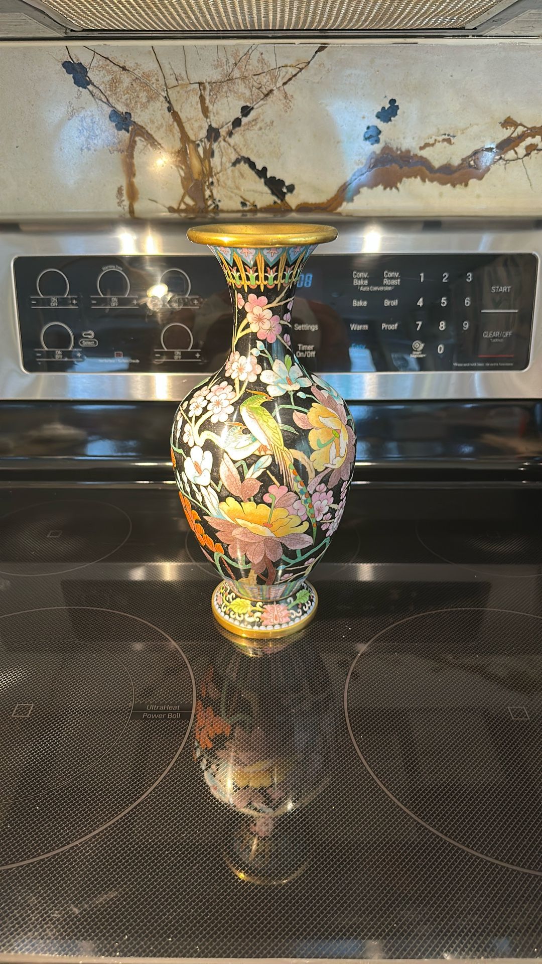LARGE CLOISONNE VASE