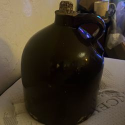 Vintage Moonshine Jug With Corn Cob Plug