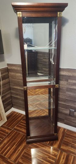 Cherry curio cabinet