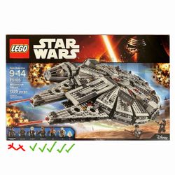 Lego Star Wars Mellennium Falcon Set 75105
