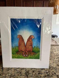 Painting, water color (Cheetah)