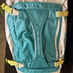 Eddie Bauer Rolling Backpack Travel Bag Teal Wheeled Luggage Carry On