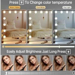 BRAND NEW! Touch-Screen Bluetooth Hollywood Vanity Mirror