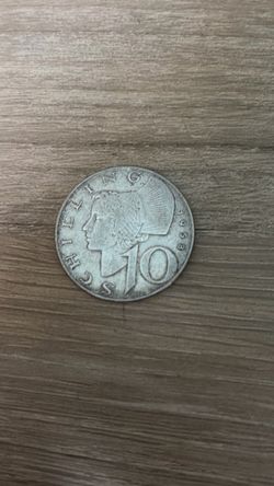 Silver 1958 Austria 10 Schilling