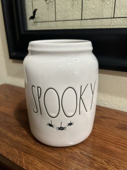 Spooky Halloween Canister. No Lid