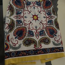 Tommy Hilfiger Woman’s  Colorful Cotton Medallion Paisley Skirt