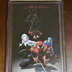 SPIDER-SOCIETY #1 CGC SS 9.8 CLAYTON CRAIN NYCC EXCLUSIVE VIRGIN VARIANT