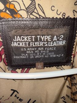 WWII-Style A-2 Military Leather Flight Jacket