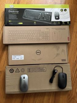 Dell Lenovo Keyboard Mouse Wire Wireless Bluetooth for iPad MacBook iMac Laptop Desktop or Mac Mini - PLEASE READ DETAILS