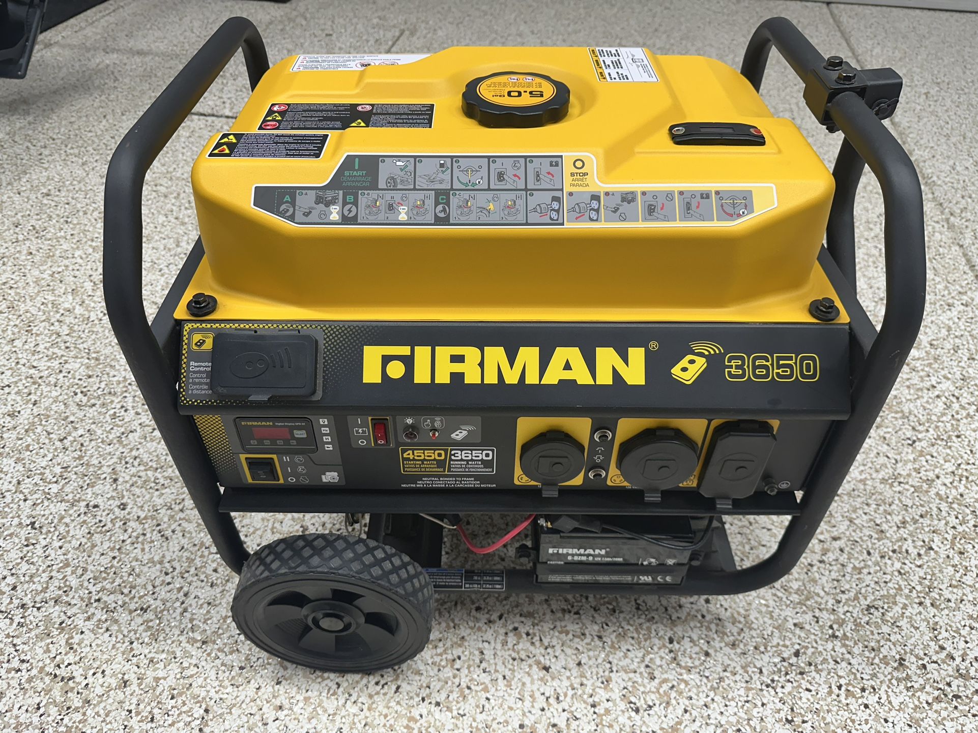 Generator - Portable Gas Generator - 4550 Watts