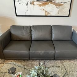 Copenhagen Italian Leather Sofa and Love seat