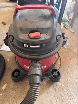 Craftsman 6 gal Wet/Dry Vacuum, Corded 120V, Red/Black, Model 125.12004