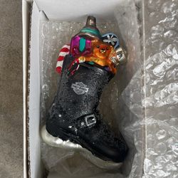 Christmas Harley Boot