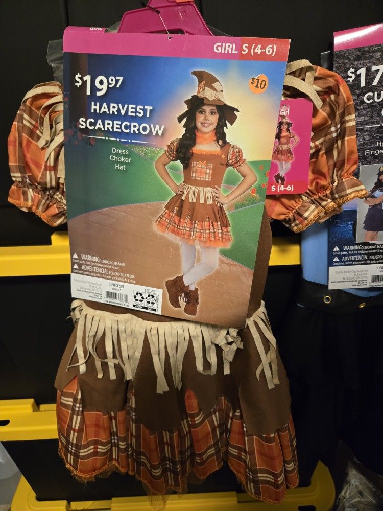 Girls 4/6 Scarecrow Costume