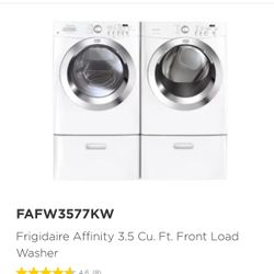 Fridgaire Affinity Washer And Dryer