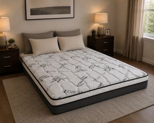 Queen Pillowtop mattress and box spring new