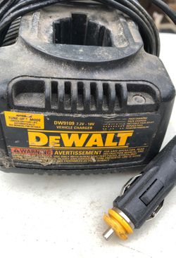 DeWalt car charger 7.2-18V