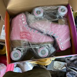 Brand New Impala Wavy Check Skates Pink 
