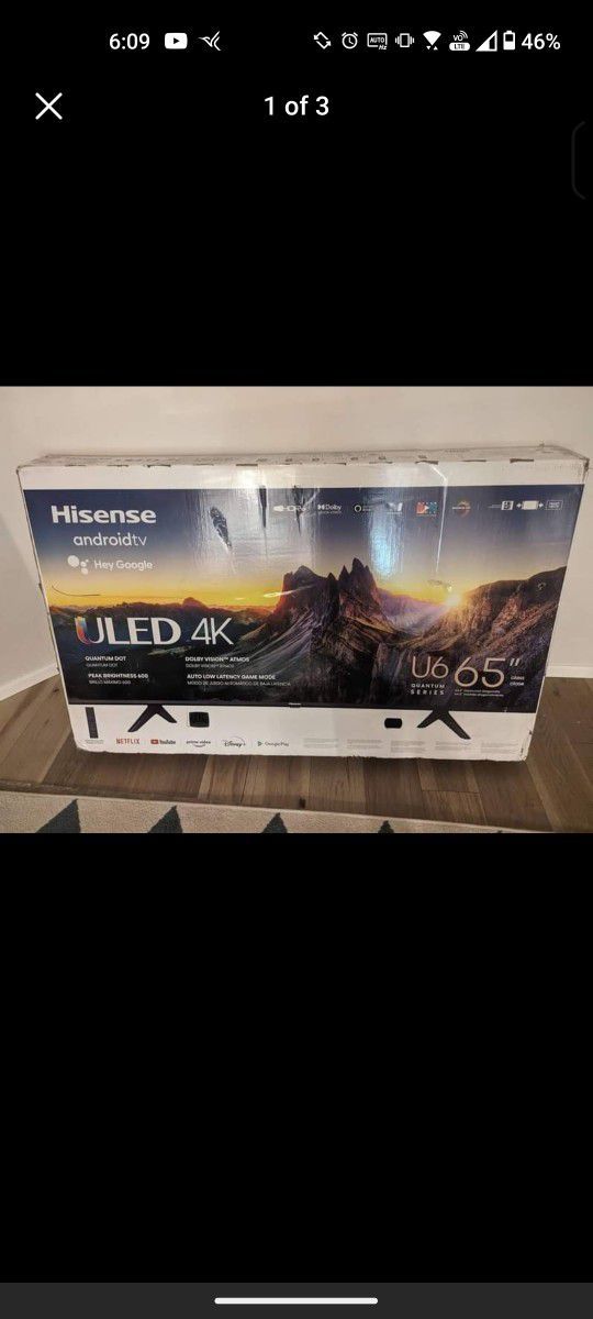 Hisense 65"  U6 65U6G TV