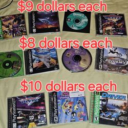 Ps2 Playstation 1 Games $8 $9 $10 Dollars Each 