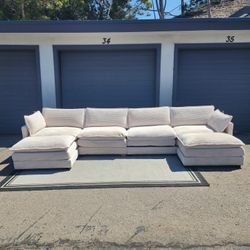 Beige Sectional Couch 