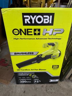 RYOBI ONE+ HP 18v 110mph 350cfm cordless blower