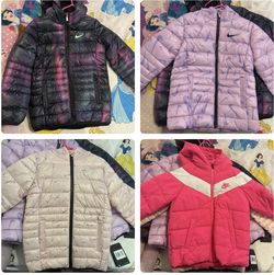 Girls Nike Puffer Jackets 5-6 $50 Each