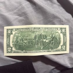 Selling Tow Dollar Bills 