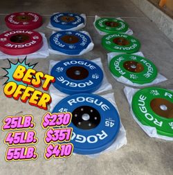 Rogue weightlifting plates
