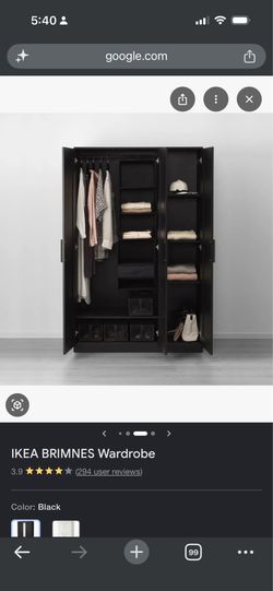 Ikea wardrobe with 3 doors