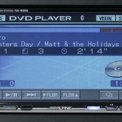 Alpine's IVA-W205 DVD receiver features a 6.5" touchscreen 