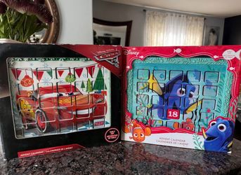DISNEY ADVENT CALENDAR NEW LIGHTNING MCQUEEN CHRISTMAS COUNTDOWN DORY FINDING NEMO CHRISTMAS ADVENT