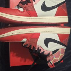 Air Jordan 1 Spiderman Across the Spiderverse Size 10