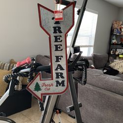 Tree farm directional sign