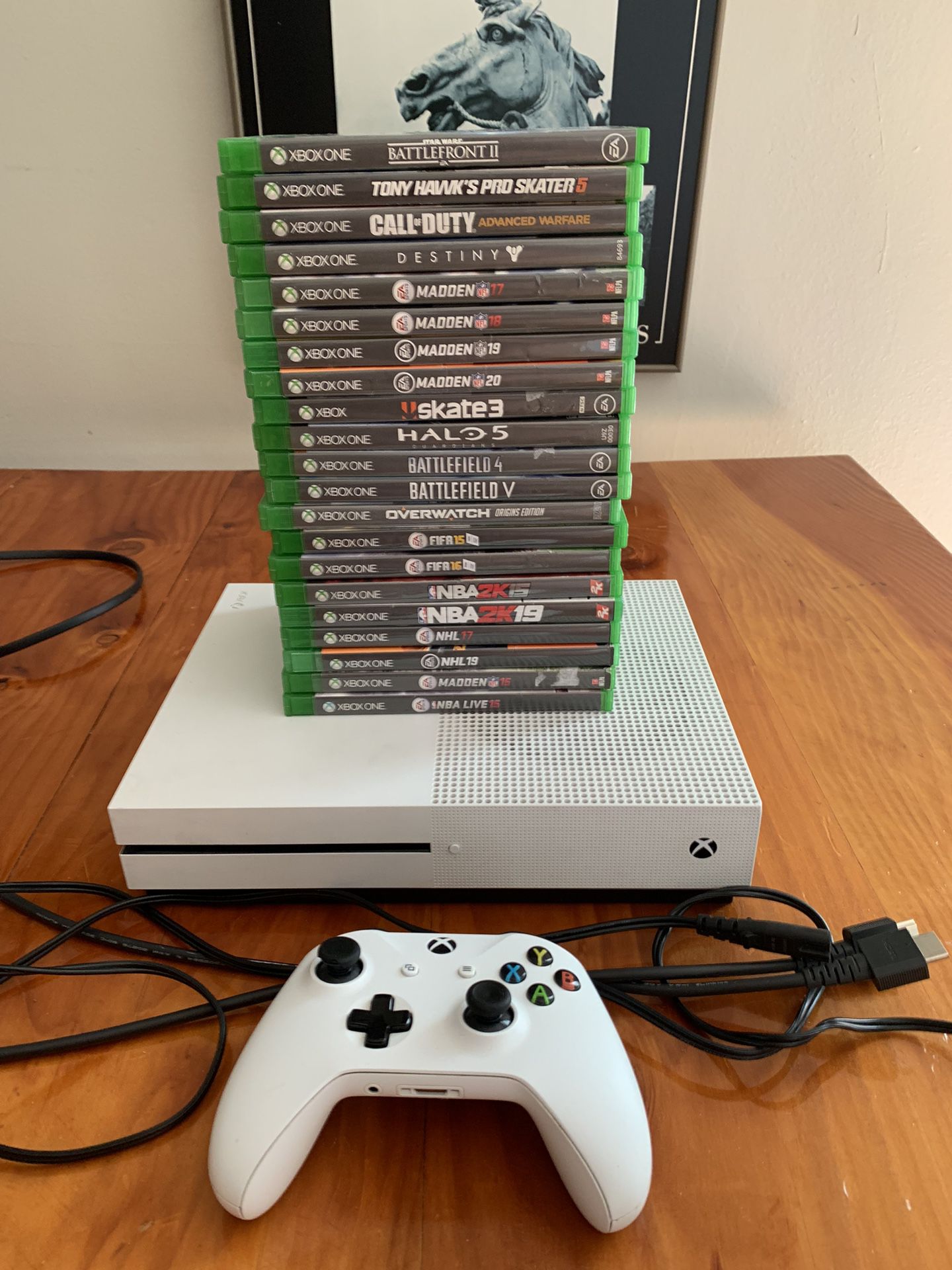 Xbox One S Bundle - 1 Controller & 21 Games