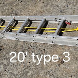 20' Werner aluminum Ladder-type 3(200#)