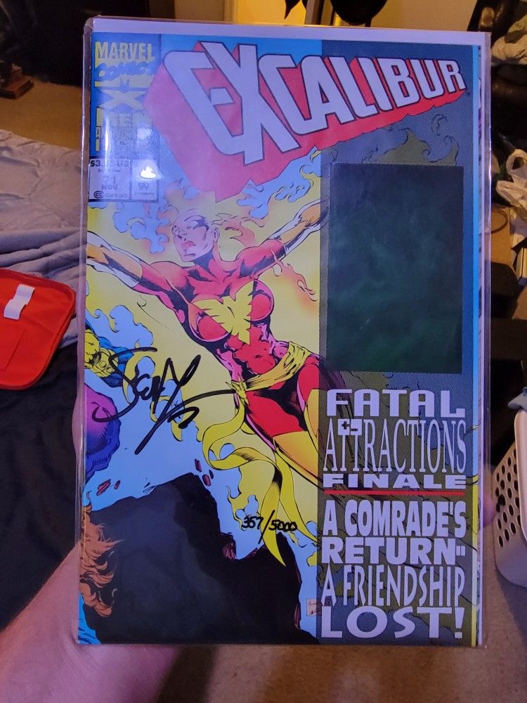 Autographed Excalibur Marvel Anniversary Issue 71 Nov