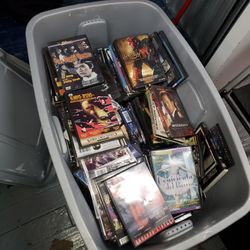 Bin of DVD Movies
