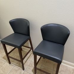 For Sale! 2 Elegant Crate & Barrel Curran Grey Bar Stools