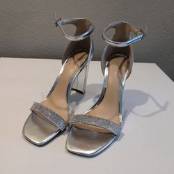 Silver Jewel Badgley Mischka heels