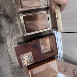 Wooden Boxes $5 Each Or All For $15